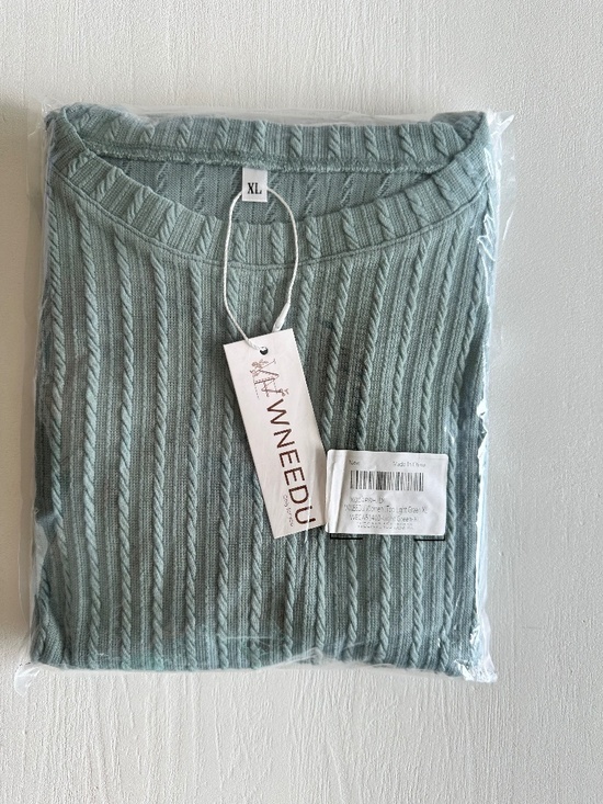 WNEEDU Tops - WOMENS LONG SLEEVE SHIRTS CASUAL CREWNECK TUNIC TOP - sage green